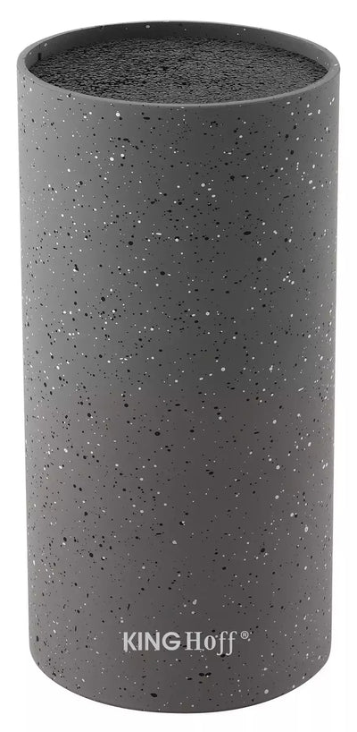 KINGHoff peilių stovas, pilkas marmurinis, 11 × 22 cm KH-1249