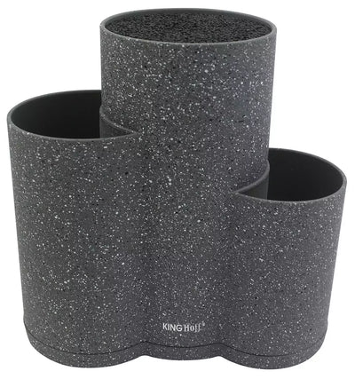 Kinghoff peilių stovas 3 in 1 marmuro rašto KH-1568