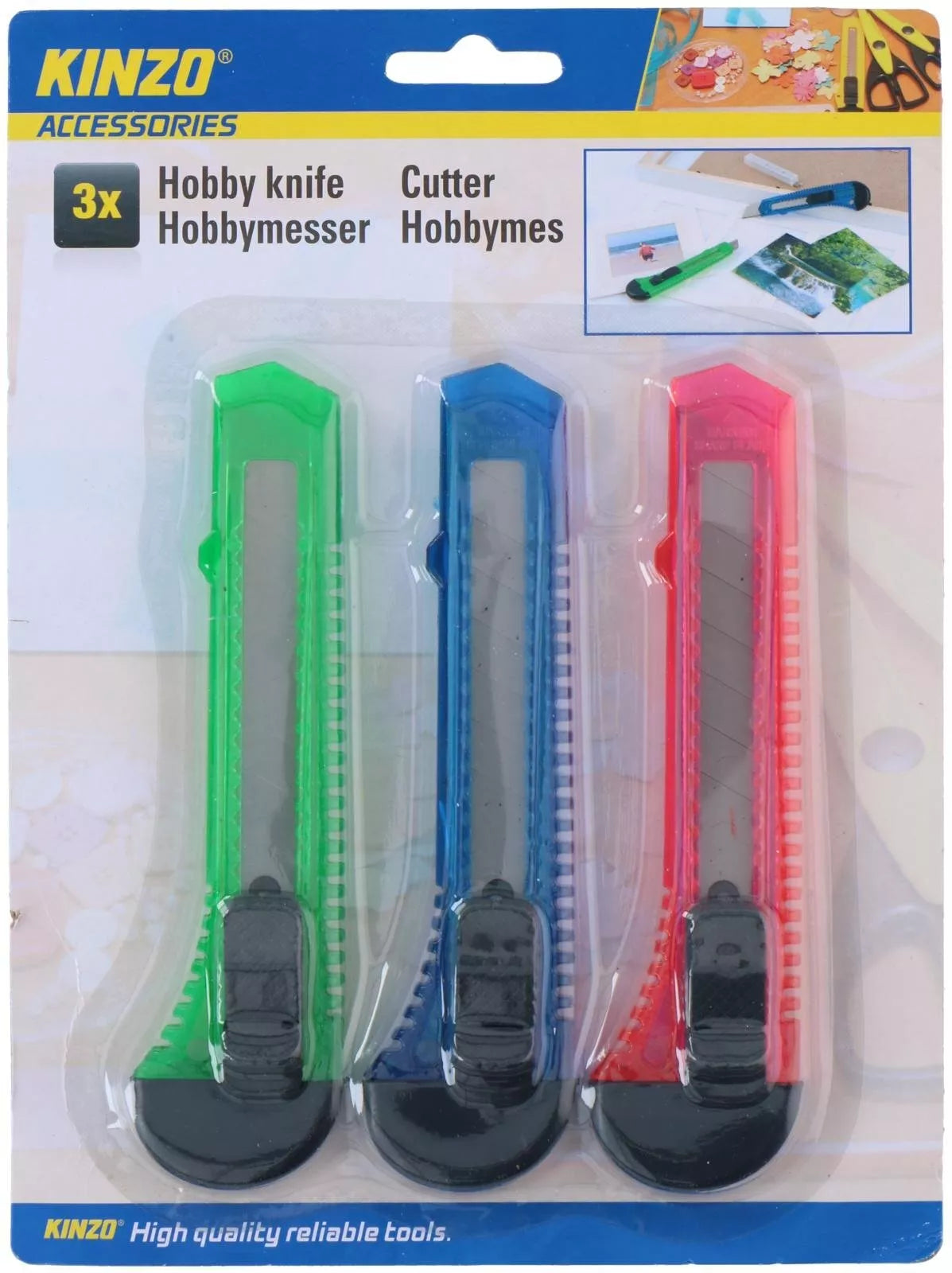 KINZO universalus pjaustymo peilis, 3 vnt., 871125249196