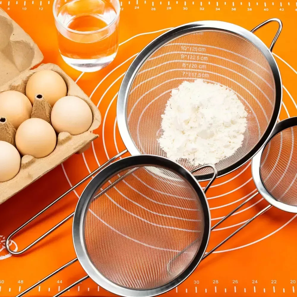 Kinghoff sietelių rinkinys, plienas, Ø10/14/18 cm KH-3412