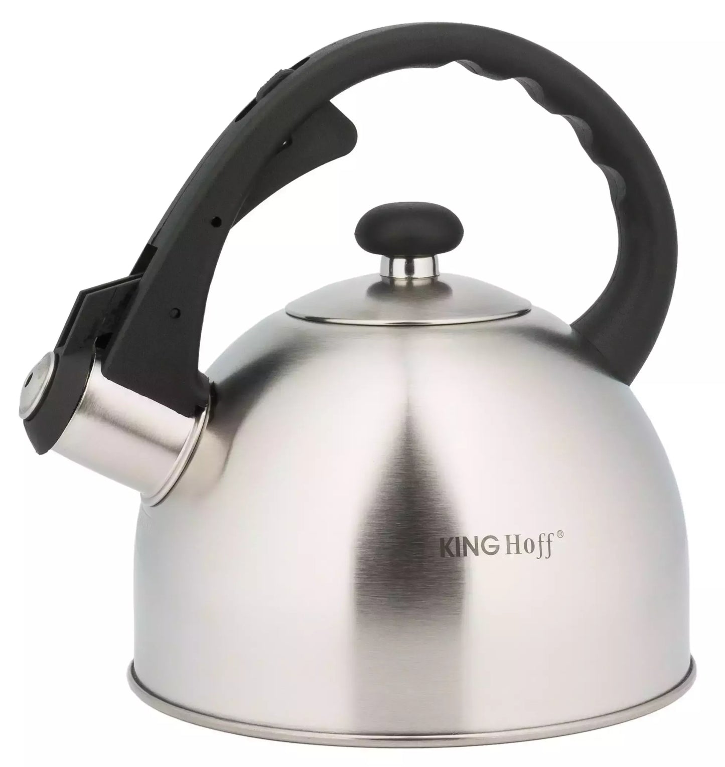 KINGHoff nerūdijančio plieno virdulys su švilpuku, 2 l, sidabrinis KH-3324