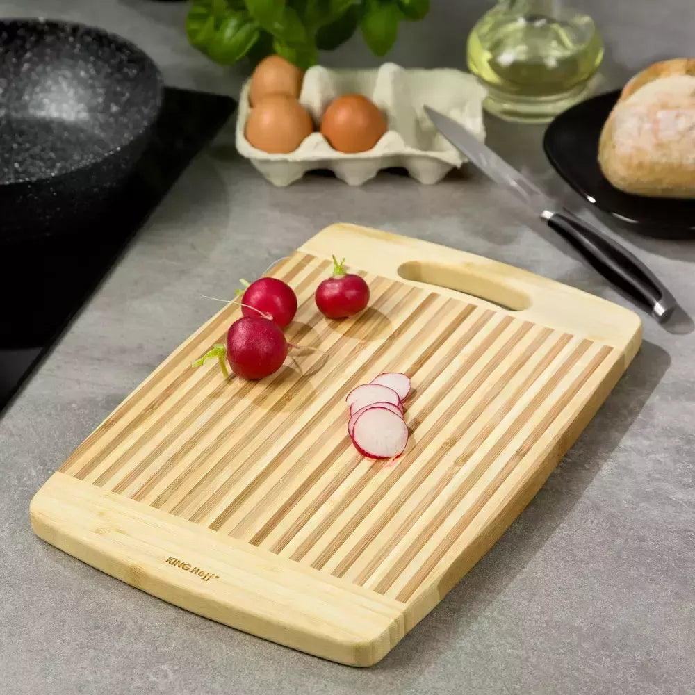 Kinghoff bambuko pjaustymo lentelė 33 × 23 × 1,8 cm KH-1141