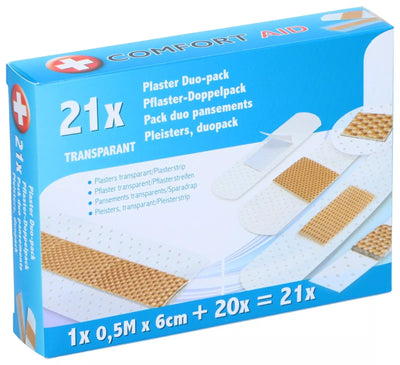 Comfort Aid permatomi pleistrai, 50 × 6 cm, 21 vnt. 871125200023