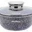 Klausberg aliumininis marmurinis puodas su dangčiu, 1,3 l, Ø16 cm KB-7519