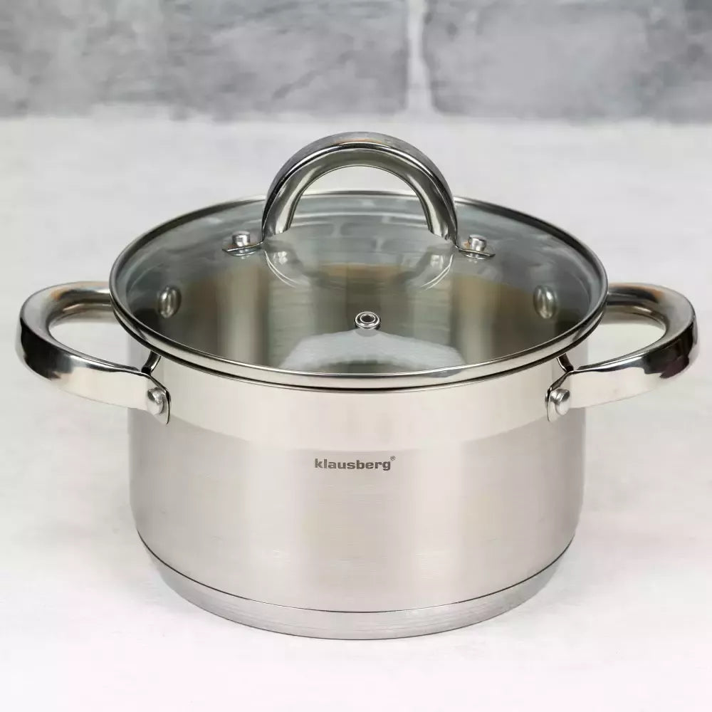 Klausberg nerūdijančio plieno puodas, 2,6 l, Ø18 cm KB-7123