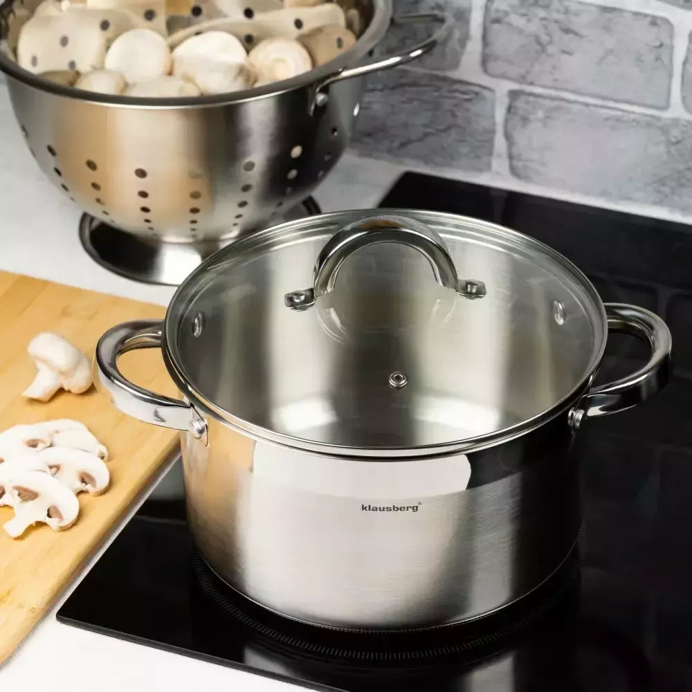 Klausberg nerūdijančio plieno puodas, 4,6 l, Ø22 cm KB-7125