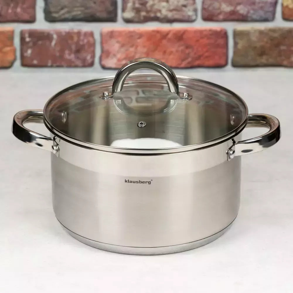 Klausberg nerūdijančio plieno puodas, 4,6 l, Ø22 cm KB-7125