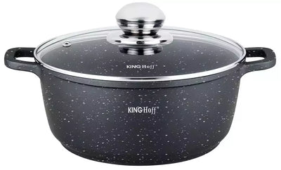 KINGHoff marmurinis puodas su dangčiu, 5,6 l, Ø26 cm KH-1596