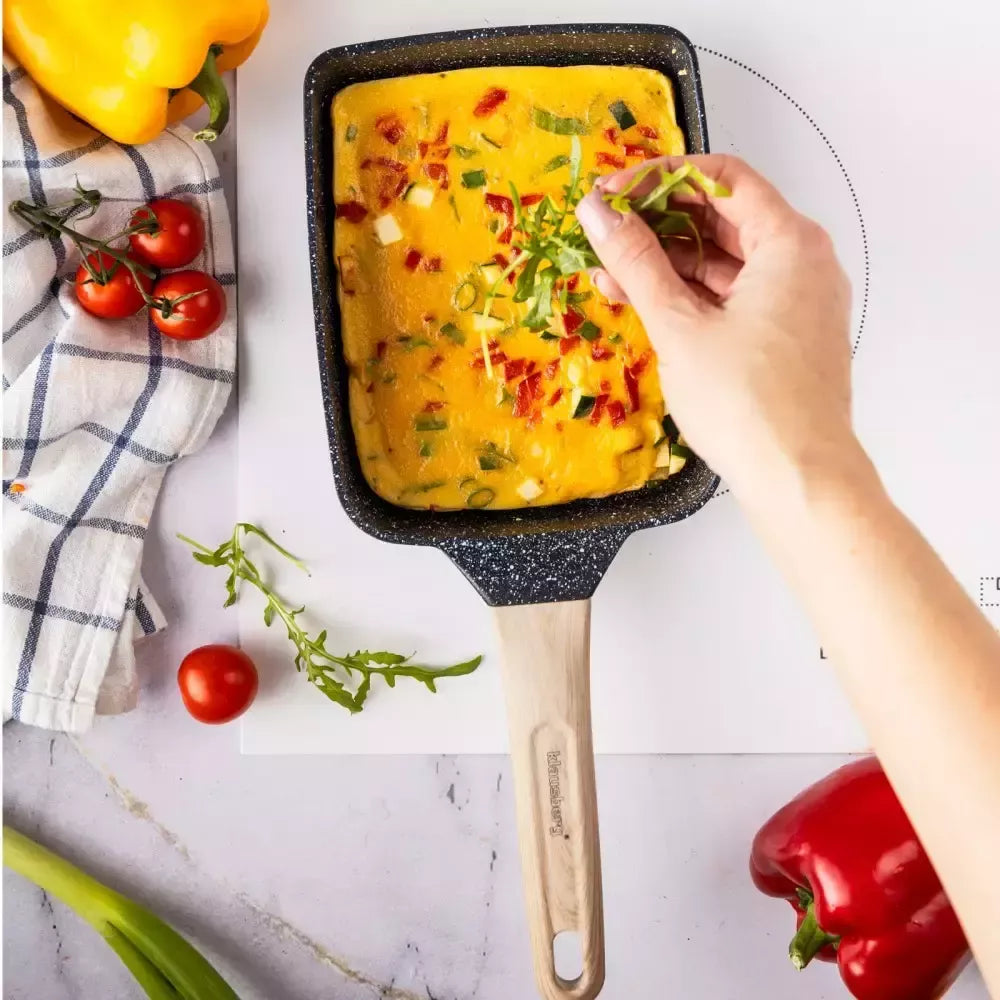 Klausberg stačiakampė keptuvė su marmuro danga 36 × 15 × 4 cm KB-7813