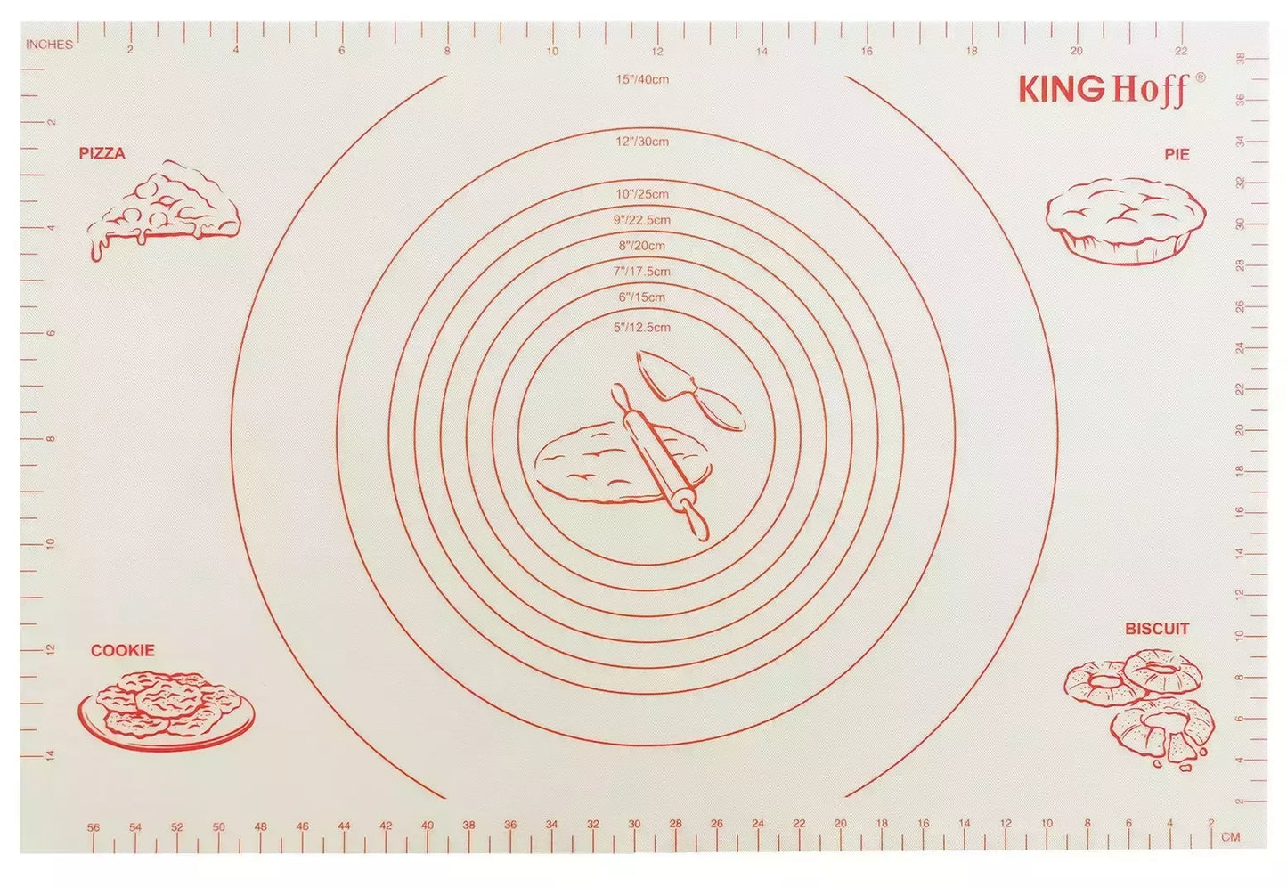 Kinghoff silikoninis kepimo kilimėlis 60 × 40 cm KH-1537