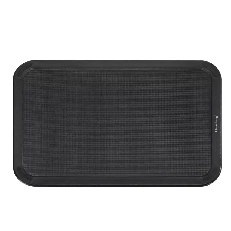 Klausberg peilių rinkinys su stovu, pjaustymo lentele ir popierinių rankšluosčių laikikliu 8 dalių juodas KB-7977