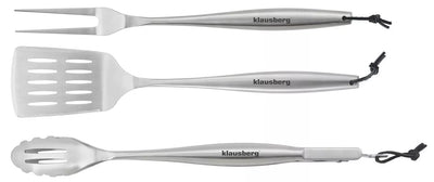 Klausberg grilio įrankių rinkinys, 3 dalių, nerūdijantis plienas KB-7900