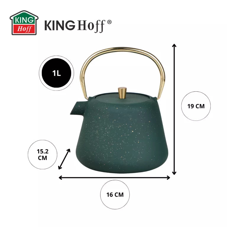 Kinghoff ketaus arbatinukas su sieteliu 1 l KH-1933