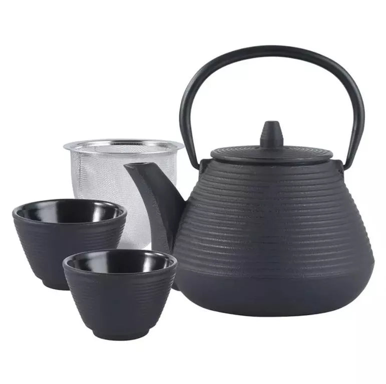 Kinghoff ketaus arbatinukas su filtru ir puodeliais 1 l KH-1846