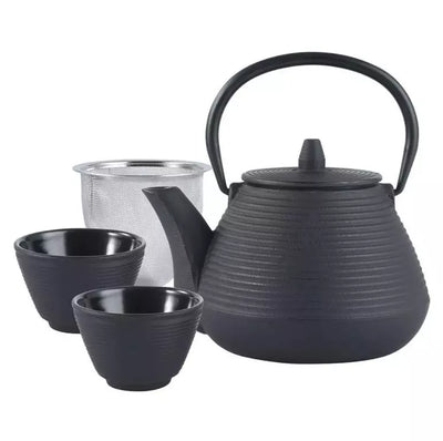 Kinghoff ketaus arbatinukas su filtru ir puodeliais 1 l KH-1846