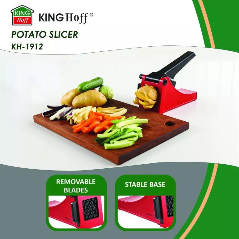 Kinghoff bulvių ir daržovių pjaustyklė, raudona KH-1912