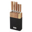 Klausberg peilių rinkinys su akacijos medienos stovu 6 dalių KB-7981