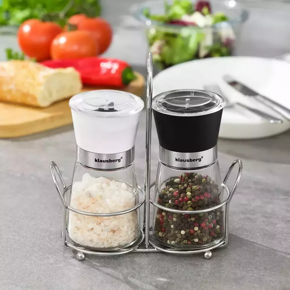 Klausberg druskos ir pipirų malūnėlių rinkinys 160 ml KB-7433