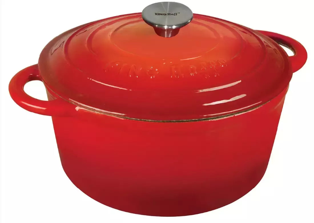 Kinghoff ketaus puodas raudonas Ø21 cm 2,4 l KH-1614