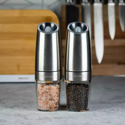 Klausberg gravitaciniai druskos ir pipirų malūnėliai, elektriniai, rinkinys KB-7575