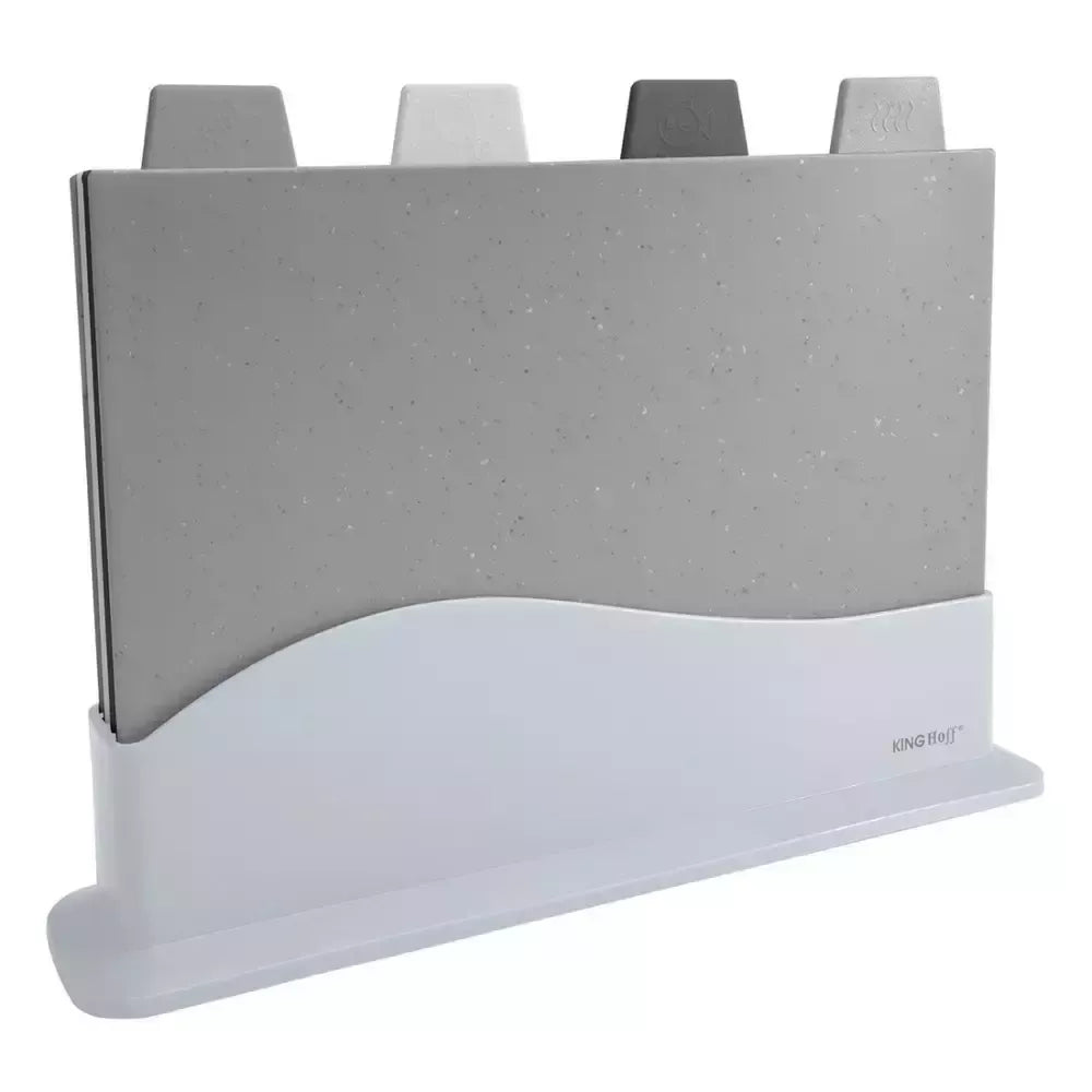 KINGHoff pjaustymo lentelių rinkinys su stovu, 4 dalių KH-1743