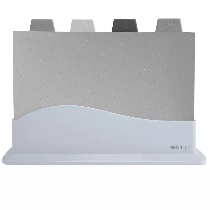 KINGHoff pjaustymo lentelių rinkinys su stovu, 4 dalių KH-1743