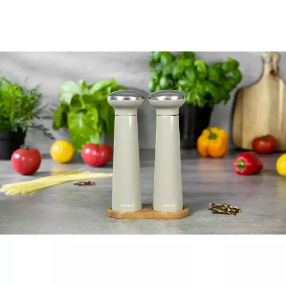 Klausberg druskos ir pipirų malūnėlių rinkinys su akacijos stovu KB-7595