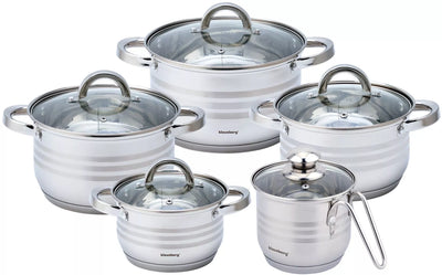 Klausberg plieninių puodų rinkinys Ø14 / 16 / 18 / 20 / 24 cm KB-7696