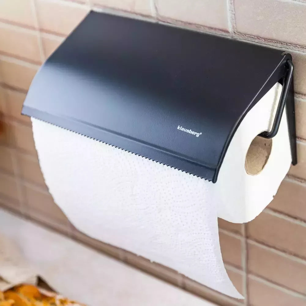 Klausberg sieninis popierinių rankšluosčių laikiklis, juodas KB-7714