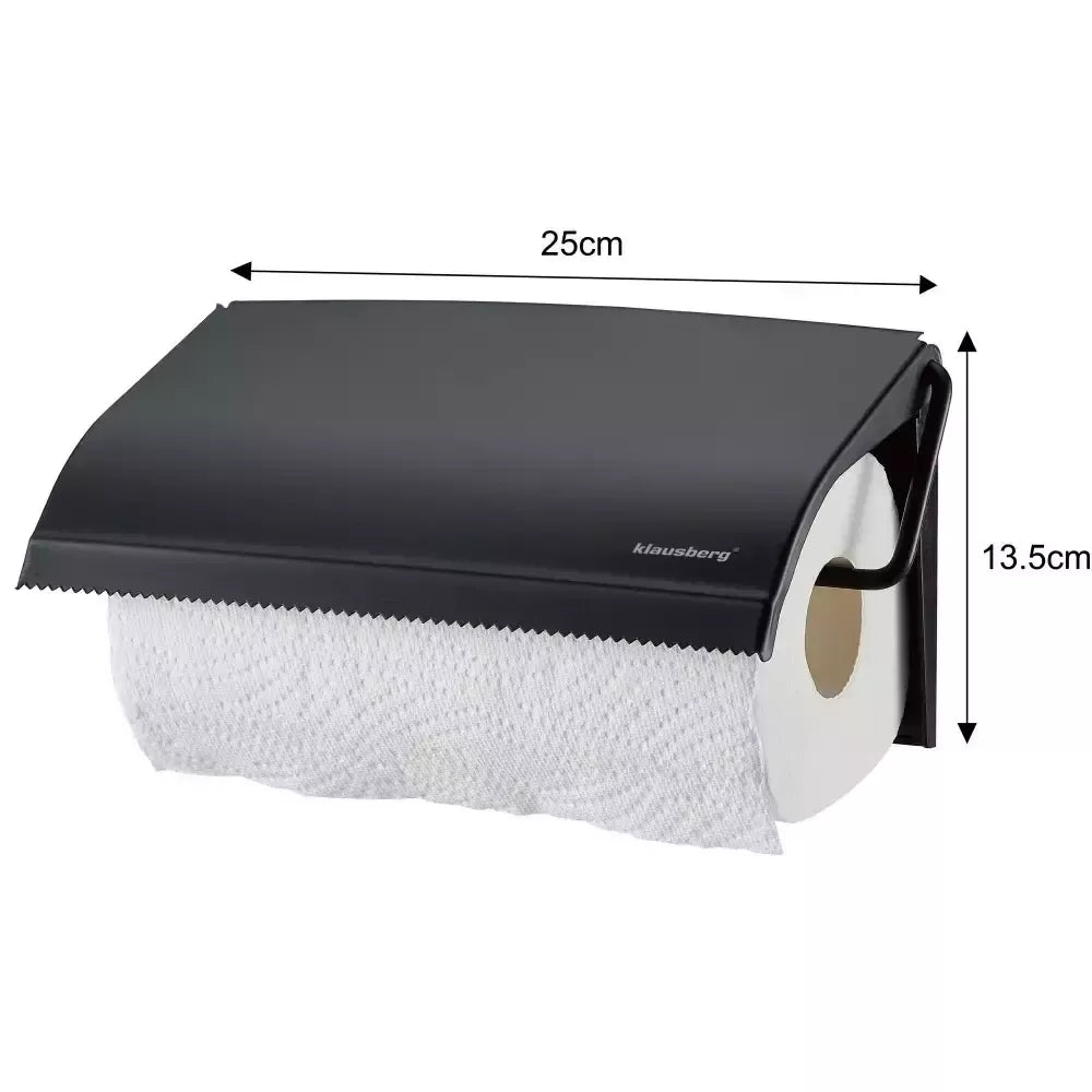 Klausberg sieninis popierinių rankšluosčių laikiklis, juodas KB-7714