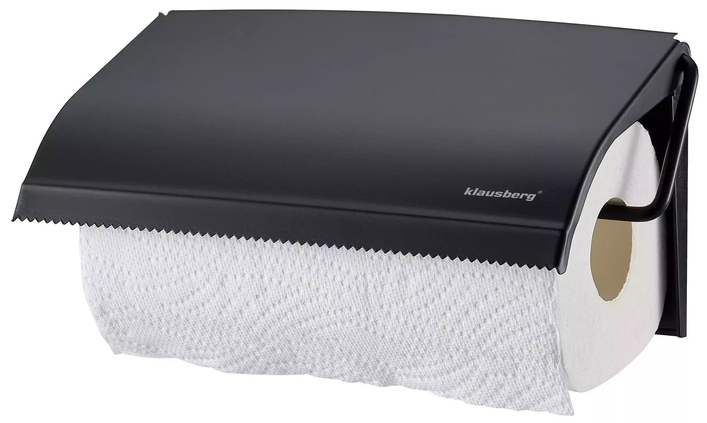 Klausberg sieninis popierinių rankšluosčių laikiklis, juodas KB-7714