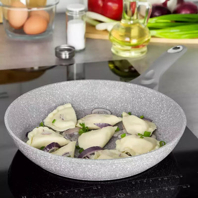 Aliumininė keptuvė su marmurine danga, Ø20 cm, pilka KB-7307