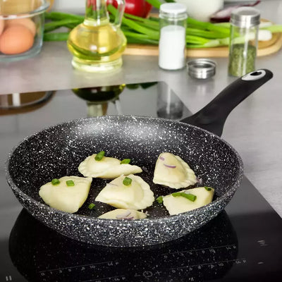 Aliumininė keptuvė su marmurine danga, Ø28 cm, pilka KB-7035