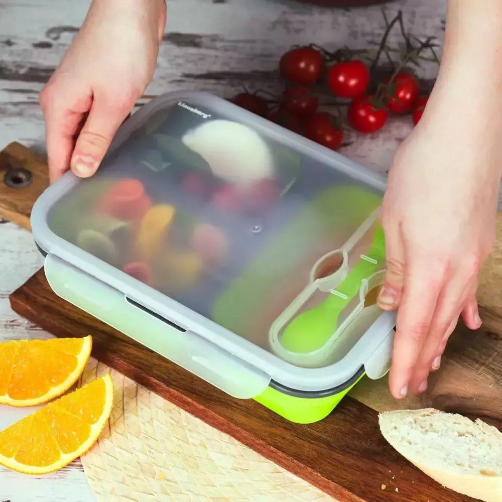 Klausberg silikoninė maisto dėžutė, įvairių spalvų, 1100 ml KB-7024