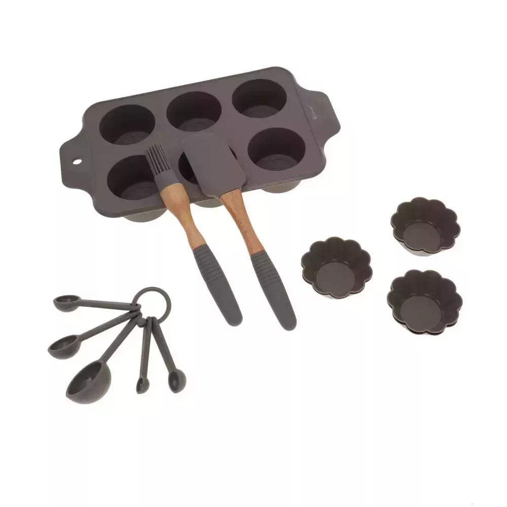 Kassel silikoninių kepimo priemonių rinkinys keksiukams 93703